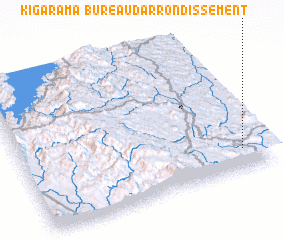 3d view of Bureau dʼarrondissement Kigarama